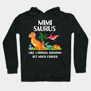 Mimisaurus Mimi Grandma Saurus Women Dinosaur Matching Hoodie